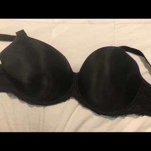 Black bra with lace
